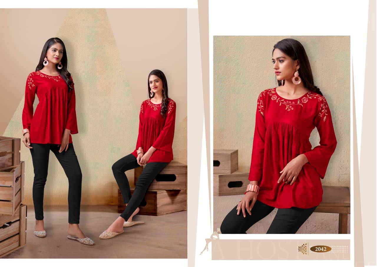 Short Top Vol-1 BY Moksh International  2041 to 2043 series Stylish Fancy stitched tops At Wholesale Price